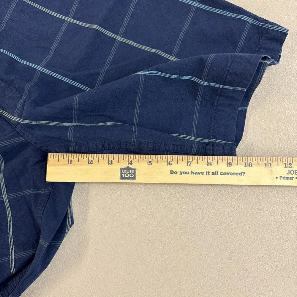 The‎ North Face Men's Blue Plaid Cotton Casual Hiking Townie Shorts Size 36 Reg